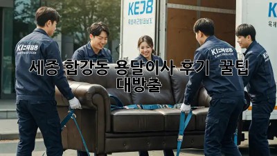 세종 합강동 용달이사 후기 🚚💨 꿀팁 대방출!